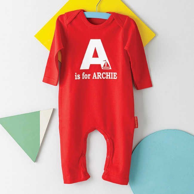 Baby Alphabet Strampler Noths personalisiert