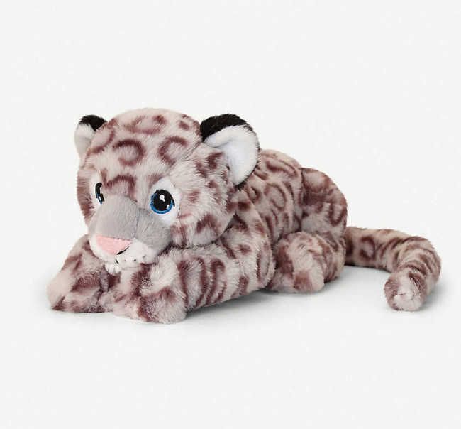 keel eco snow léopard peluche haut jouets 2020 noël