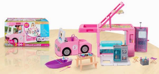 Barbie 4 in 1 kemperu rotaļlietas 2020. gads