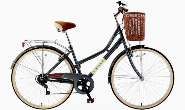 bicicleta argos per a dona amb cistella