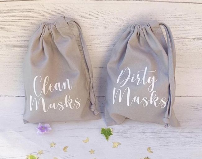 čiste maske-umazane maske