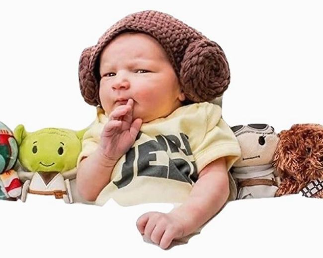 Prinzessin Leia Haarknoten für Baby