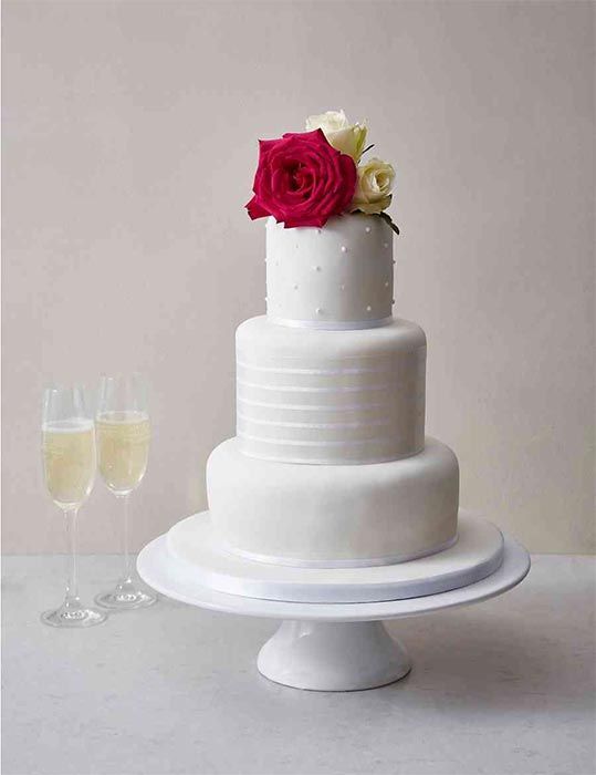 1-Marks-and-Spencer-white-vogue-wedding-cake