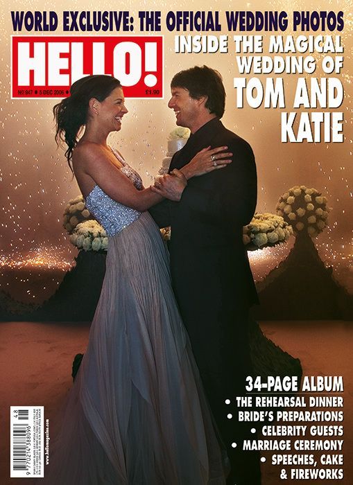 Tom-Cruise-und-Katie-Holmes-Hochzeit-Cover-in-Hallo2