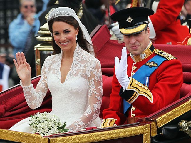 Redki vpogled Kate Middleton v poroko s princem Williamom