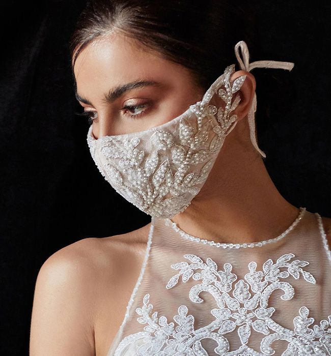 Braut-Perlen-Maske