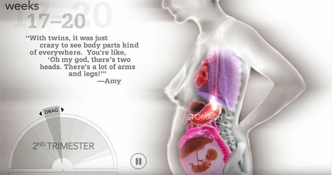 Du vil ikke tro på endringene som skjer med en kvinnes kropp under graviditet - se video