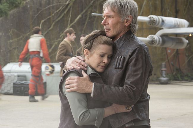 Carrie Fisher und Harrison Ford vereinen sich für Star Wars: The Force Awakens
