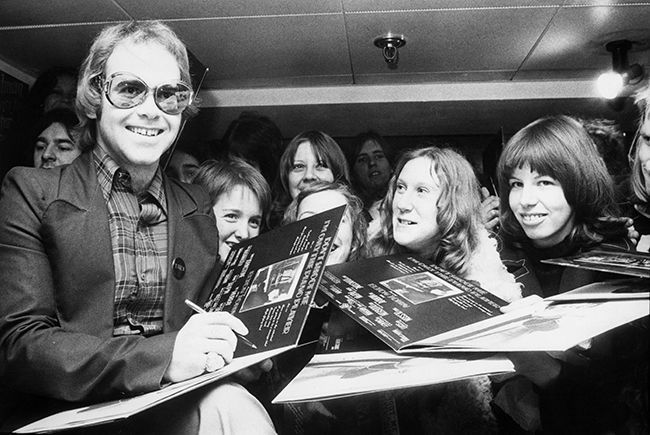 Elton John in den 70er Jahren