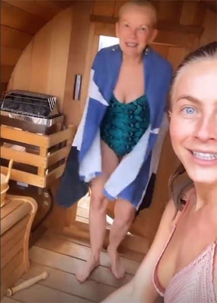 julianne-hough-and-mumm saunas
