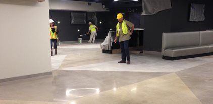 At & t Center, Polished Floors Site K-Stone San Antonio, TX