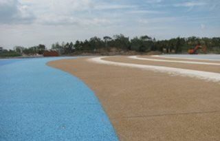 Pervious Concrete, Kitajska, plažišče Bomanite Group International