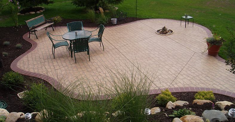 Brick, Free Form Concrete Patios Concreations, LLC Millersburg, IN