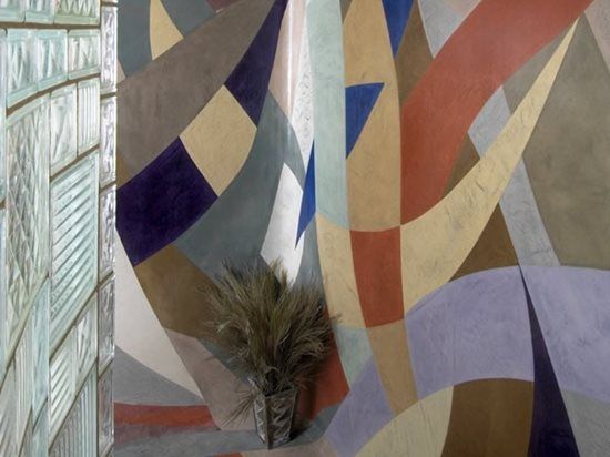 Parets interiors de cintes multicolors Everlast Concrete, Inc Steger, IL