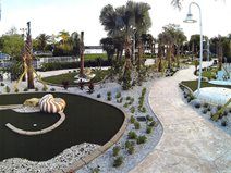 „Grand Beach Putt Putt“ „Diamond Resorts Site Edwards“ betono bendrovės žiemos sode, FL