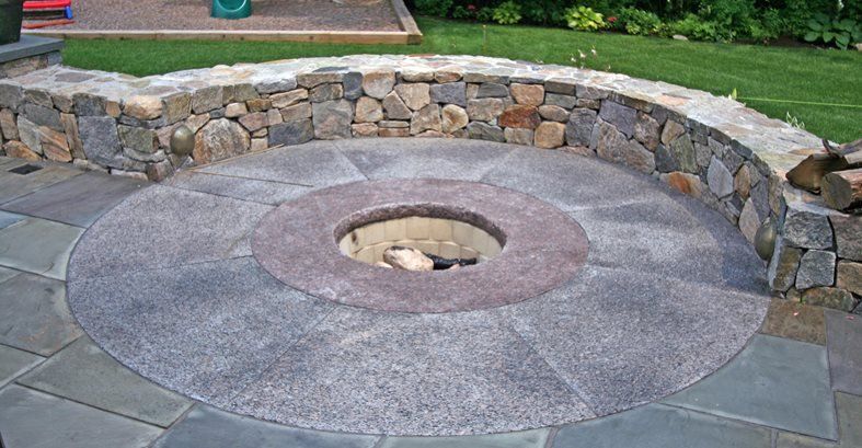 Fire Pit Seat, Fire Pit Outdoor Fire Pits Nova Anglaterra Hardscapes Inc Acton, MA