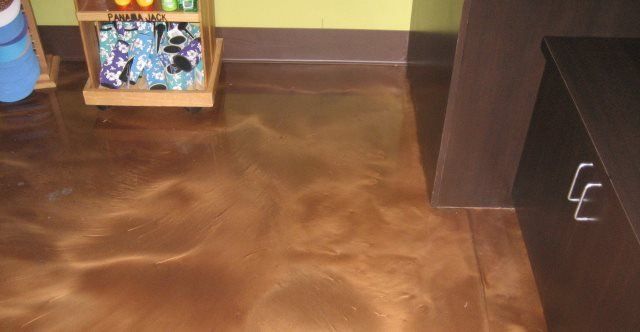 Epoksüpõrandakate, pruun epoksüpõrandabetoonpõrandad Uuenduslik betoonkonstruktsioon Indio, CA