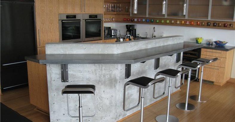 Gfrc Pult, Gfrc Bar Arhitekturni detajli Absolute ConcreteWorks Port Townsend, WA