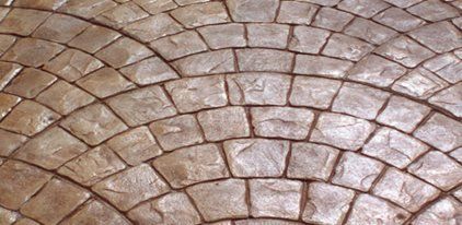 Rough Stone Texture, Stamped Concrete Site Brickform Rialto, CA