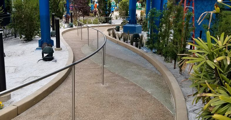 Sea World, Exposed Aggregate, Walkway Exposed Aggregate Concepts In Concrete Const. Inc. San Diego, CA