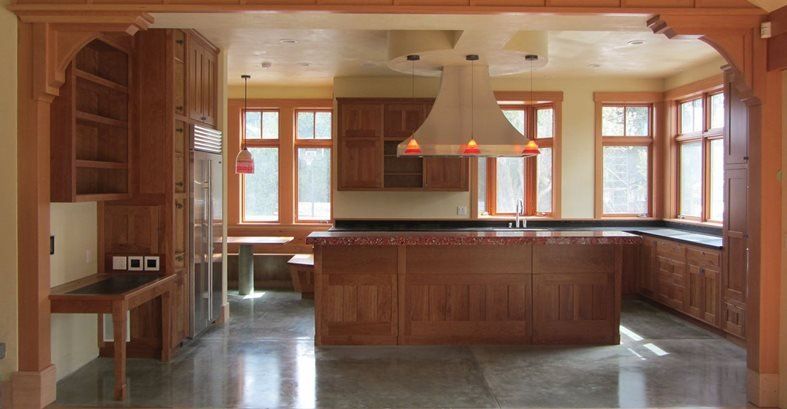 Sàn nhà bếp bằng bê tông, Khu vực nhiệt bức xạ Alchemy Construction Inc Arcata, CA