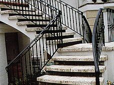 Stopnice, Arhitekturni detajli stopnišč Vzorčni beton iz Illinoisa v Ženevi, IL