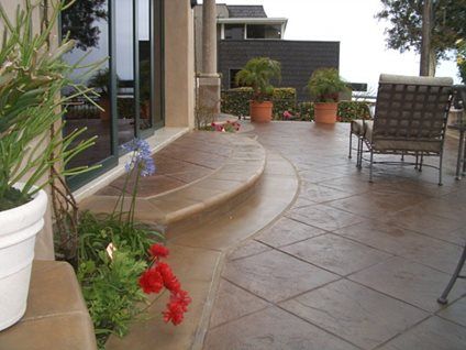 Concreto decorativo Patios de concreto Florrestore Surface Solutions Huntington Beach, CA