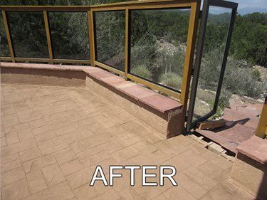 Patio After, Tinted Concrete Sealer Concrete Walkways Stone Technologies, Corp. Cleveland, TN