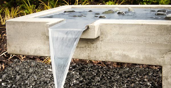 Sodobna fontana Vodene značilnosti Struženje kamna Atlanta, GA
