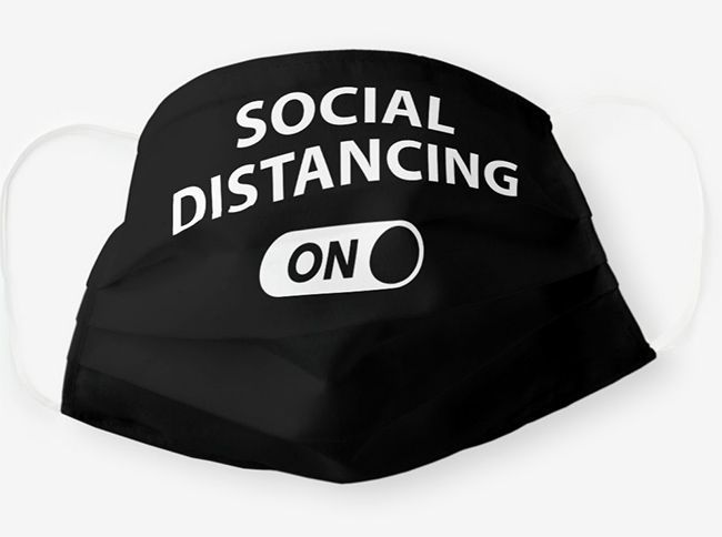 sosial distanseringsmaske