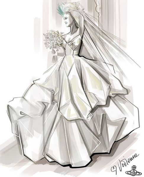 Carrie-Bradshaw-kāzu-kleitu-skice