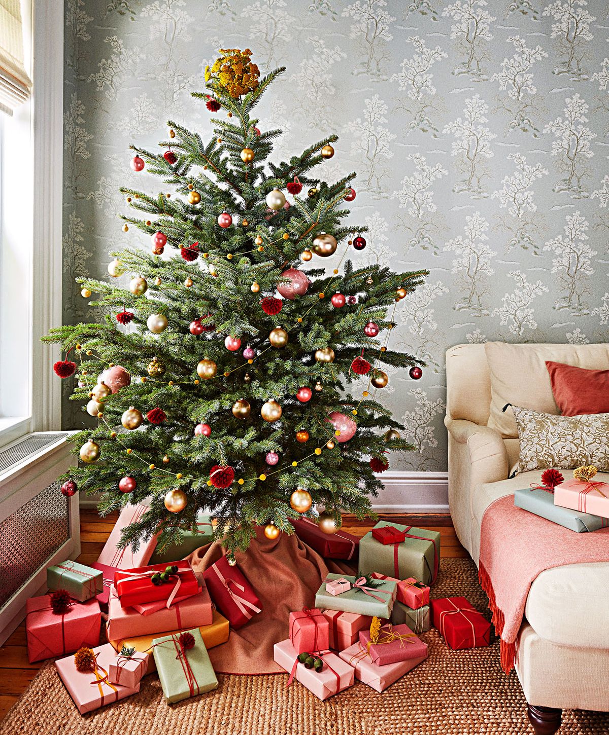 gedämpfte Ornamente Weihnachtsbaum