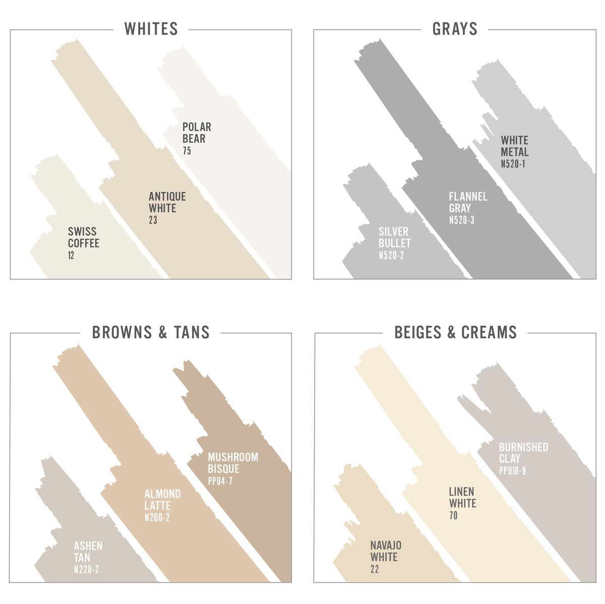 behr beliebteste neutrale Farbe weiß grau beige braun tan