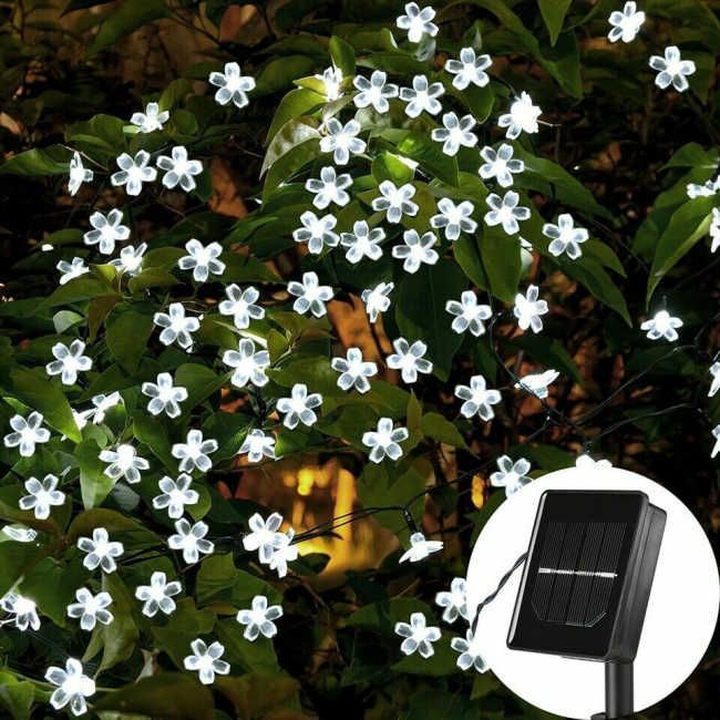 beste Outdoor-Gartenleuchten floral solar