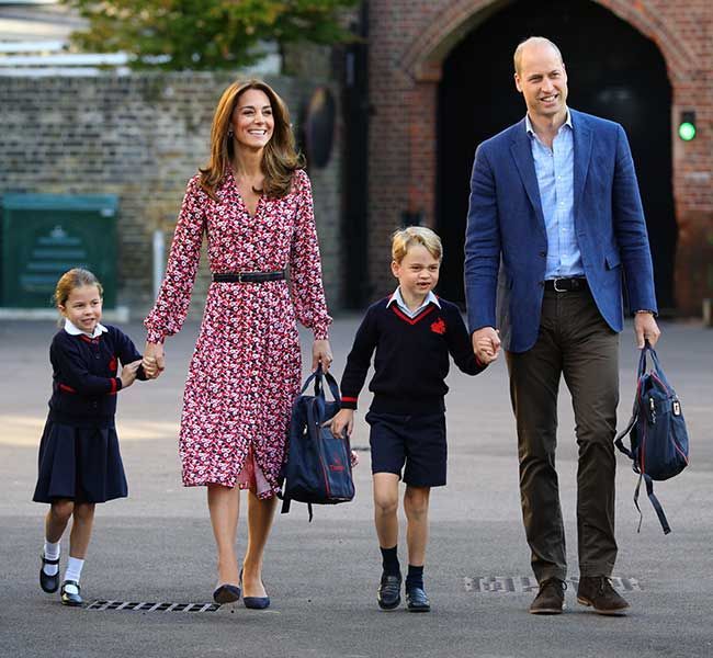 Kaip princas George'as ir princesė Charlotte vadinami mokykloje?