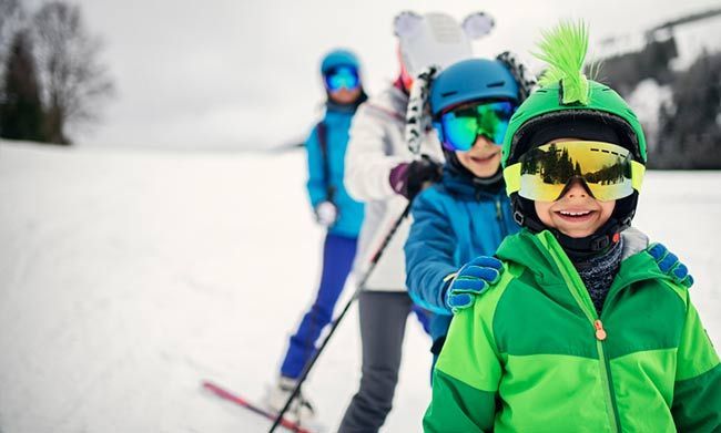 Kinder-Skifahren