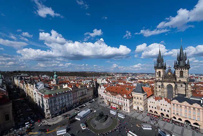 Place de la vieille ville de Prague