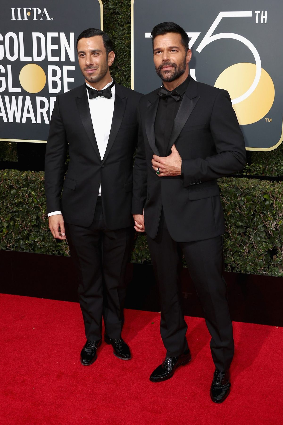 Ricky Martin und Jwan Yosef 2018 Golden Globes