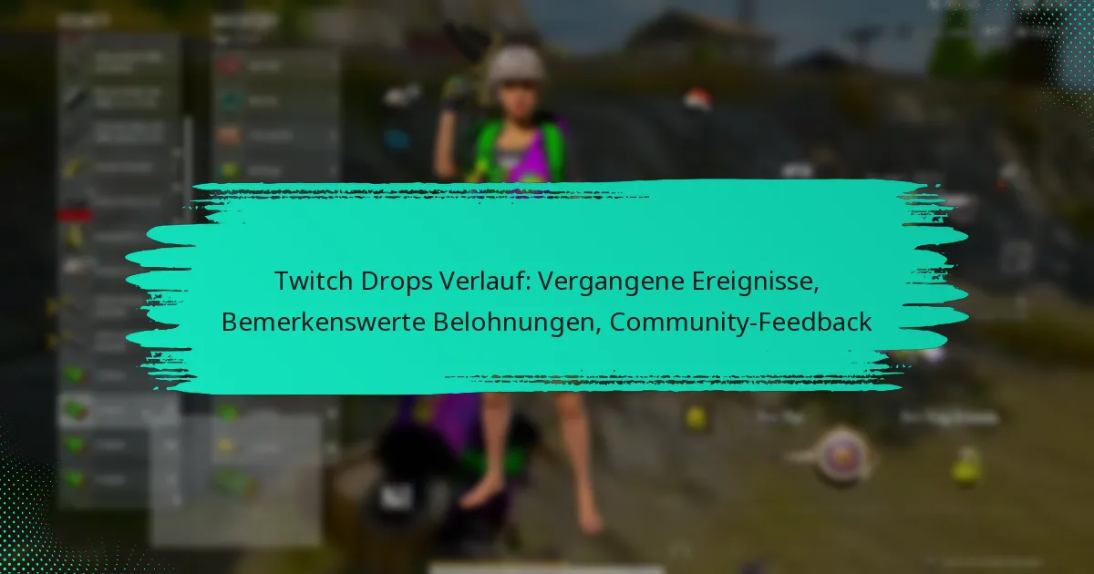 Twitch Drops Verlauf: Vergangene Ereignisse, Bemerkenswerte Belohnungen, Community-Feedback
