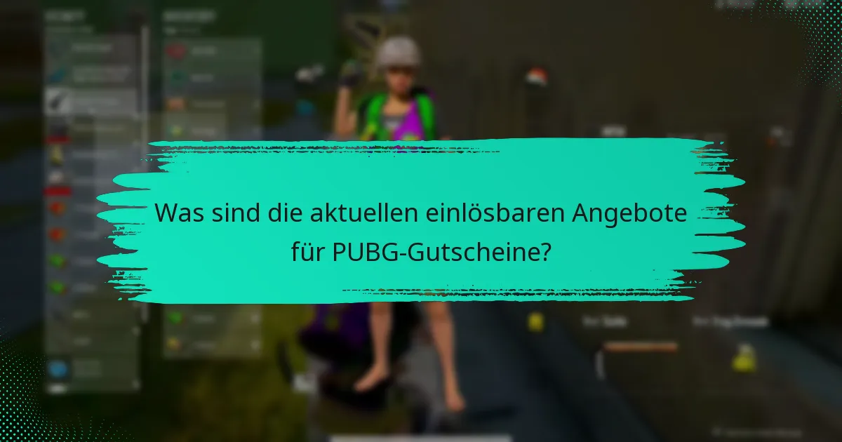 Wie kann ich PUBG-Gutscheine effektiv nutzen?