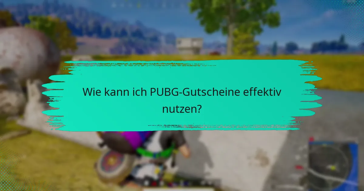 Was sind die häufigsten Fallstricke bei der Verwendung von PUBG-Gutscheinen?